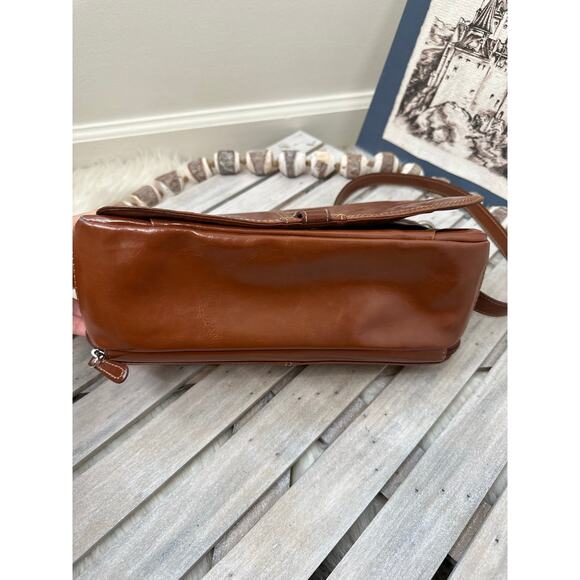 Vintage Giani Bernini Brown Leather Crossbody Purse Bag - Picture 7 of 9